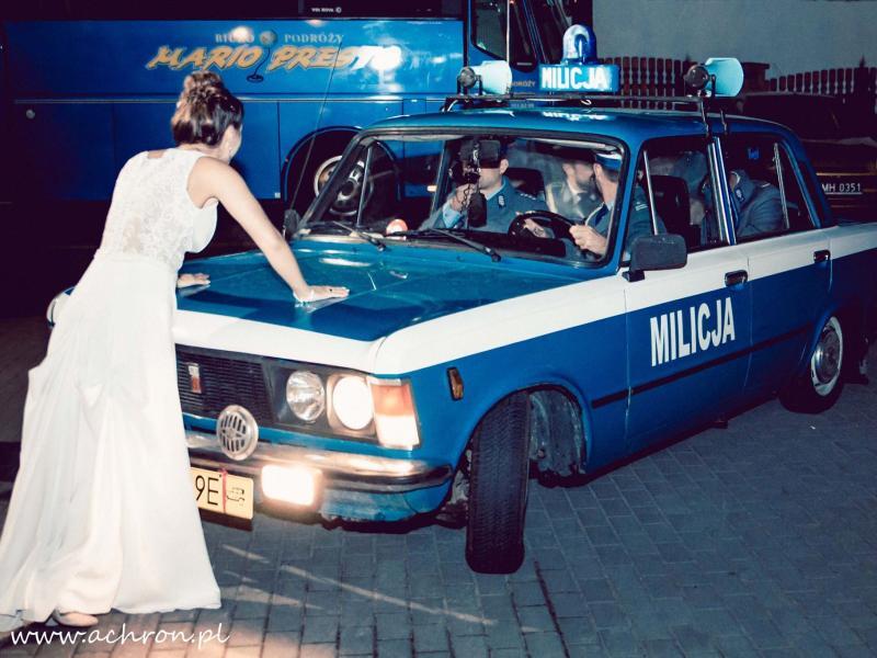 Radiowóz Milicja Fiat 125p