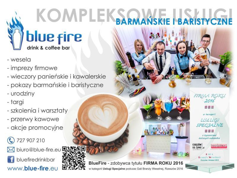 Bar kawowy! Pyszna kawa na Waszym przyjęciu! Blue- Fire Drink & Coffee Bar