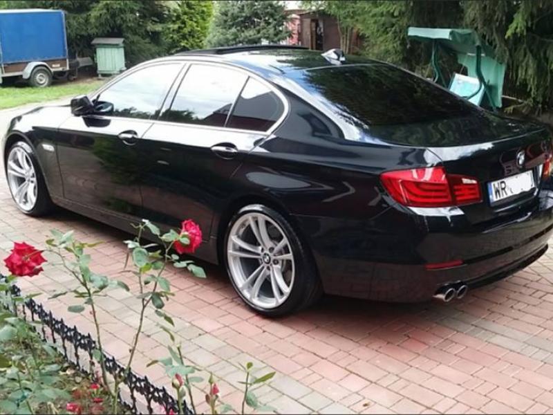 Do ślubu Pięknym czarnym BMW F10!! Super Cena!!